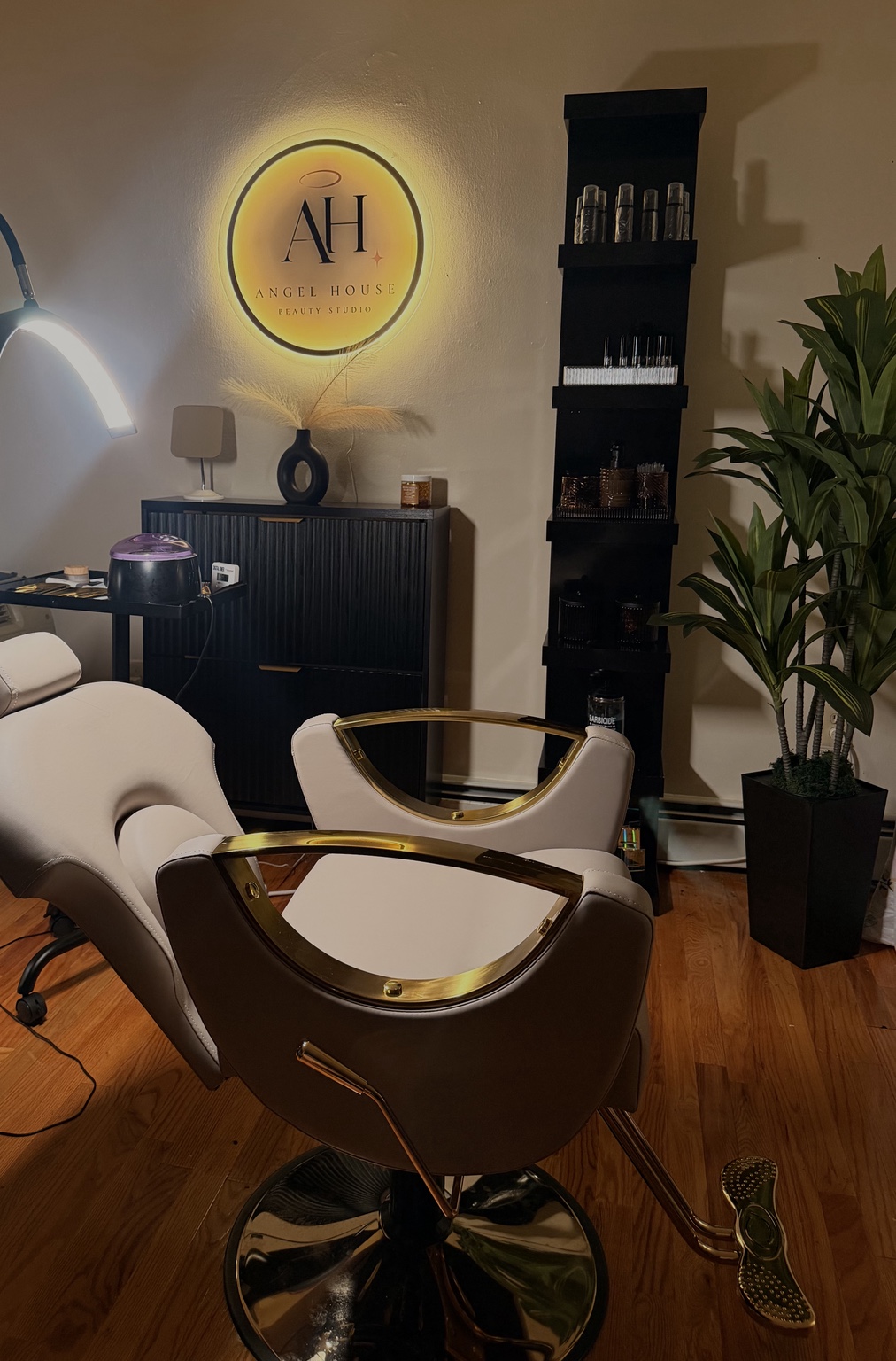 The private Angel House Beauty Studio treatment space